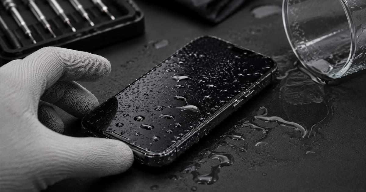 Téléphone tombé dans l'eau avant diagnostic