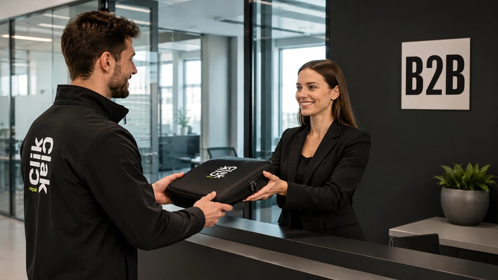 Prise en charge d'appareils professionnels par Clik Clak